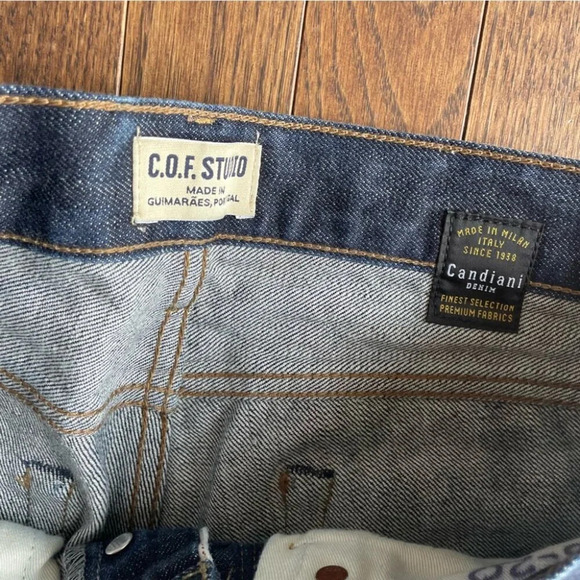 C.O.F Studio Circle Of Friends Candiani Medium Wash Denim Jeans Size 30 - Picture 5 of 13
